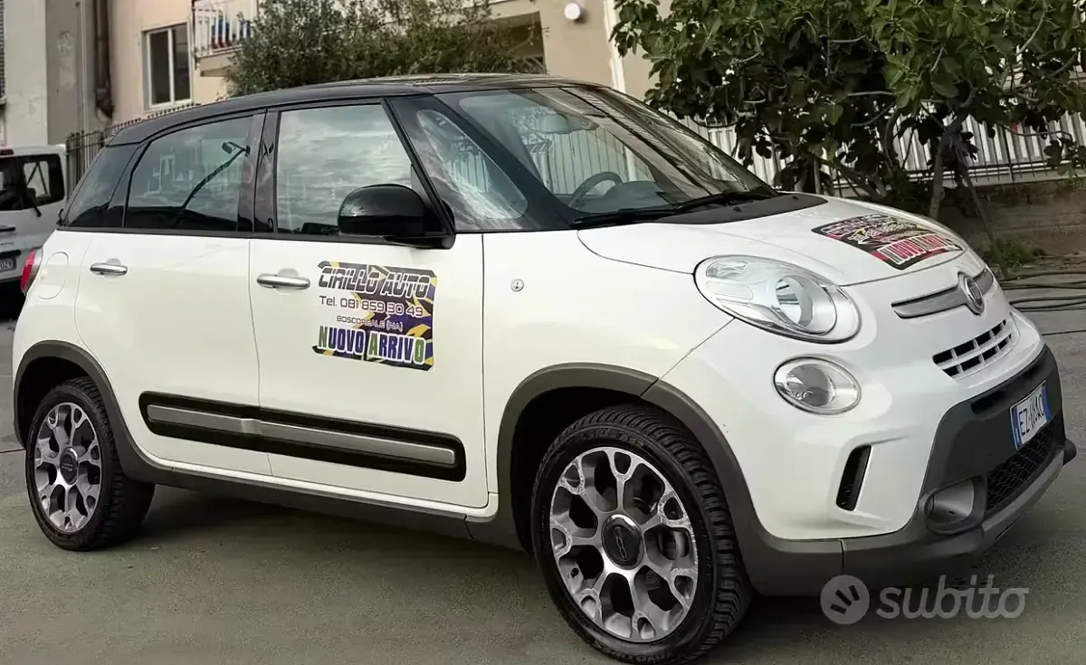 Usata Fiat 500L Trekking 84 CV (61 kW) 2015 Bianco Monovolume