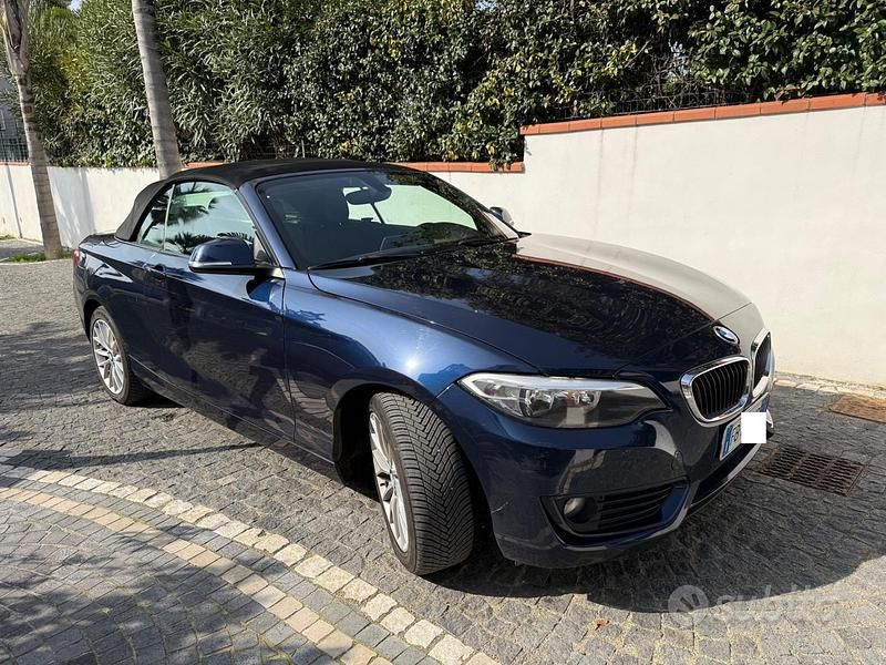 Usata BMW 220 190 CV (139 kW) 2015 Blu/azzurro Cabrio