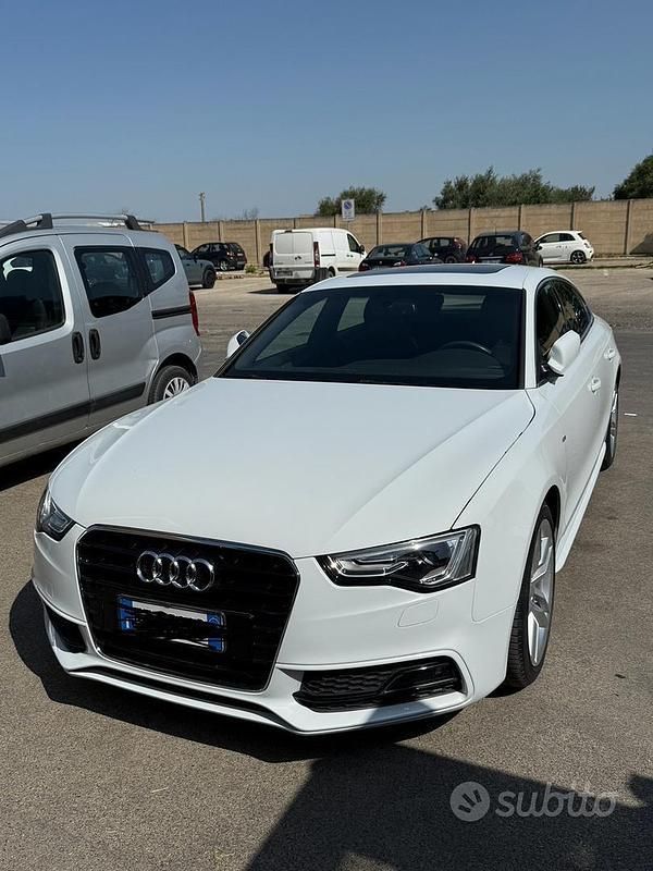 Usata Audi A5 S-Line 177 CV (130 kW) 2013 Bianco Coupé