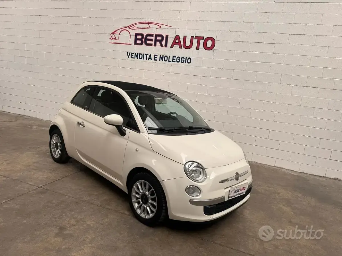 Usata Fiat 500 69 CV (50 kW) 2014 Bianco Cabrio