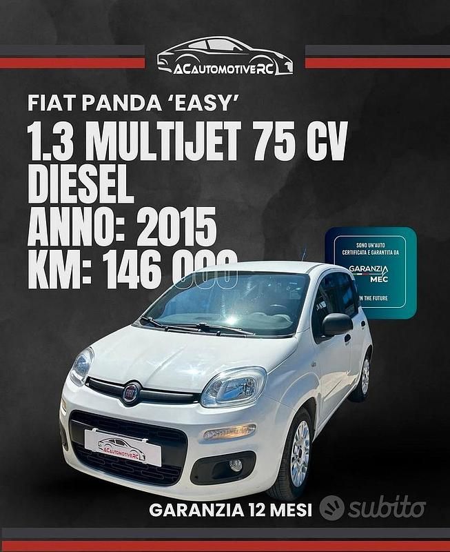 Bianco Usata 2015 Fiat Panda Easy Due volumi | 6900 € (Buon prezzo) - Immagine 1/4