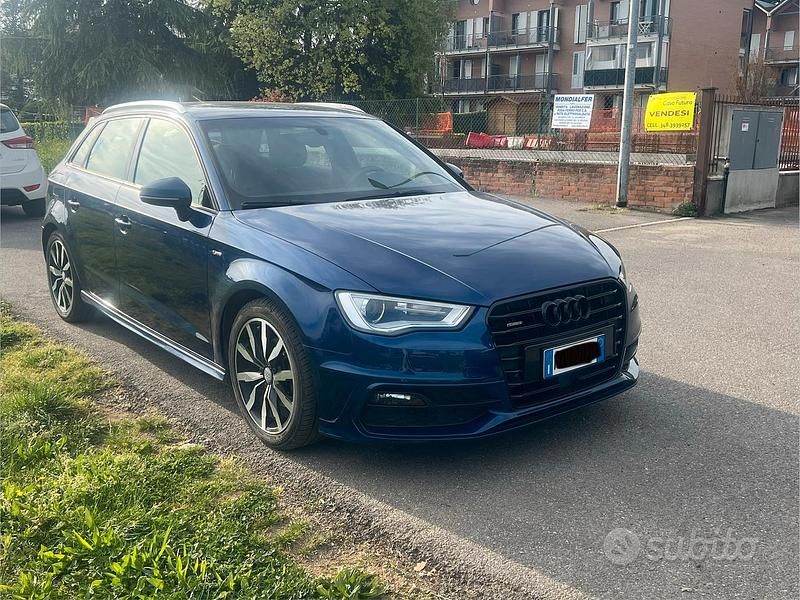 Usata Audi A3 S-Line 150 CV (110 kW) 2015 Blu Berlina