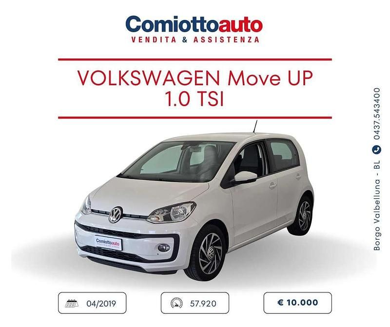 Usata VW up! move up! 60 CV (44 kW) 2019 Bianco Utilitaria