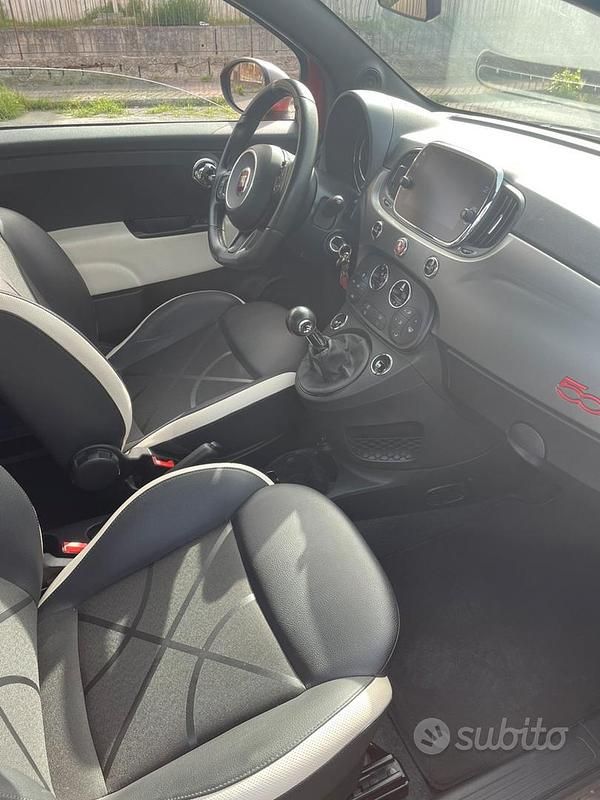 Usata Fiat 500 Sport 95 CV (69 kW) 2017 Rosso Cabrio