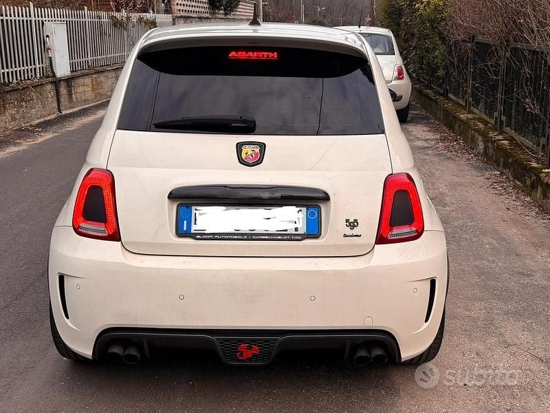 Usata Abarth 595 Turismo 160 CV (117 kW) 2015 Bianco Utilitaria