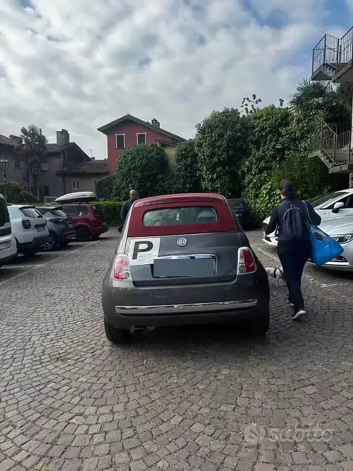 Usata Fiat 500 69 CV (50 kW) 2010 Grigio Cabrio