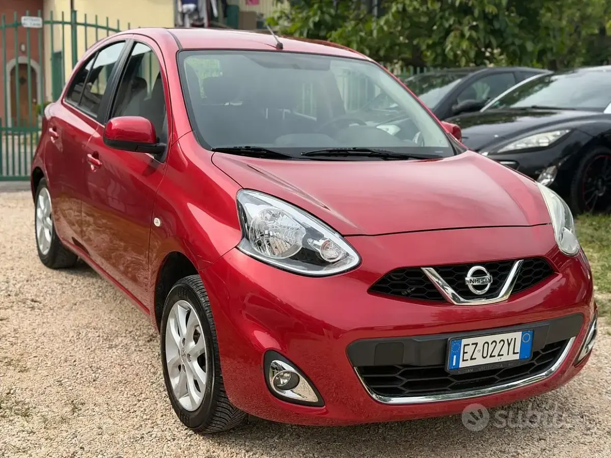 Usata Nissan Micra Acenta 80 CV (58 kW) 2015 Rosso Utilitaria
