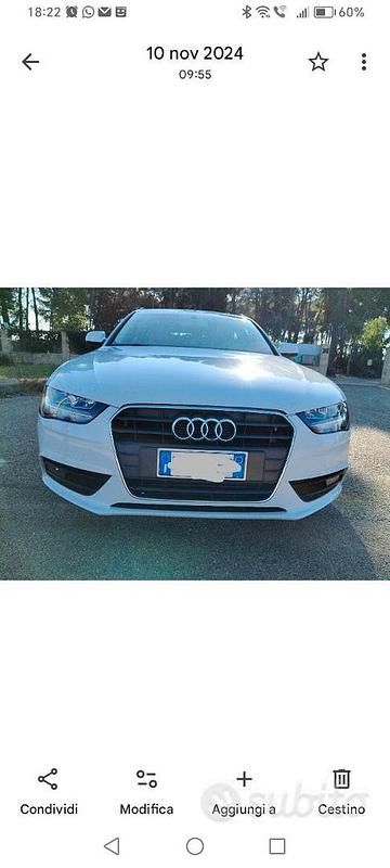 Usata Audi A4 143 CV (105 kW) 2012 Bianco Station wagon