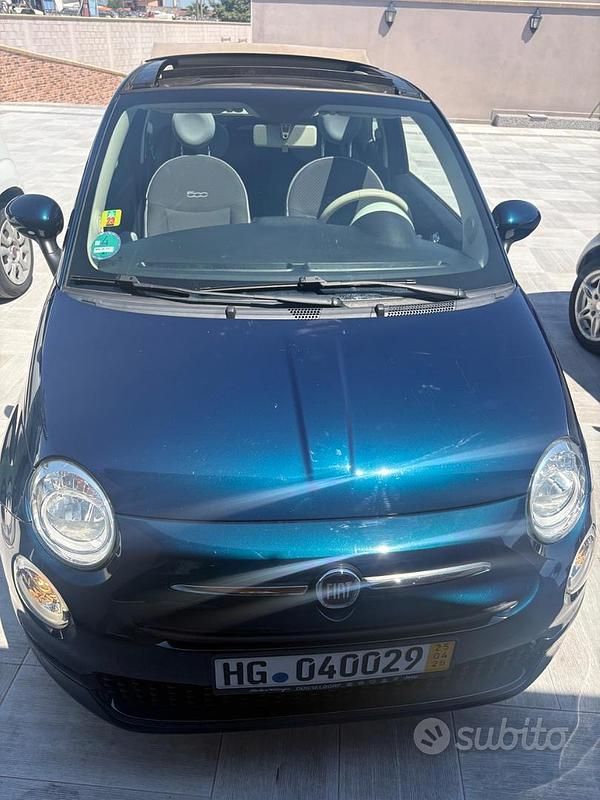Usata Fiat 500C 2018 Blu Cabrio