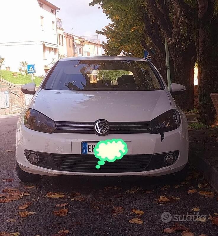 Usata VW Golf VI 102 CV (75 kW) 2011 Bianco Utilitaria