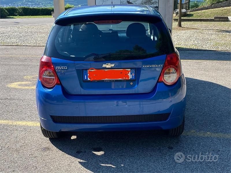 Usata Chevrolet Aveo 84 CV (61 kW) 2009 Blu Utilitaria