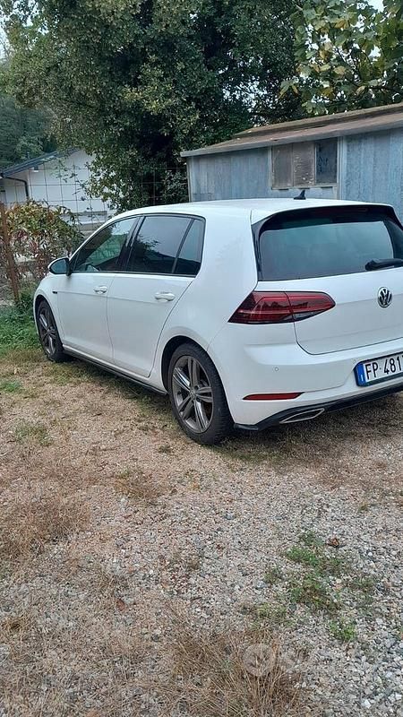 Usata VW Golf VII R-line 2018 Bianco Berlina