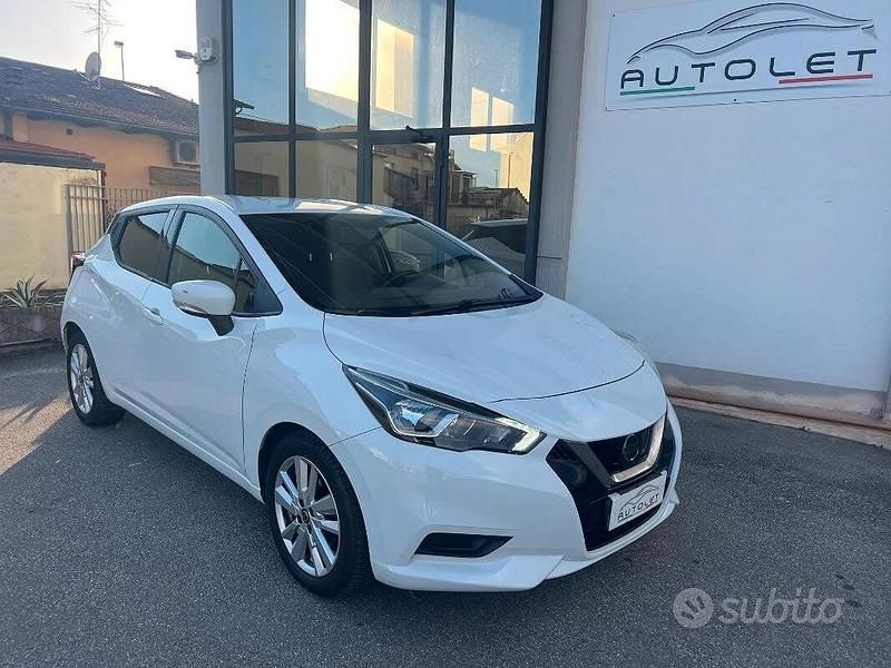 Usata Nissan Micra Acenta 71 CV (52 kW) 2019 Bianco Utilitaria