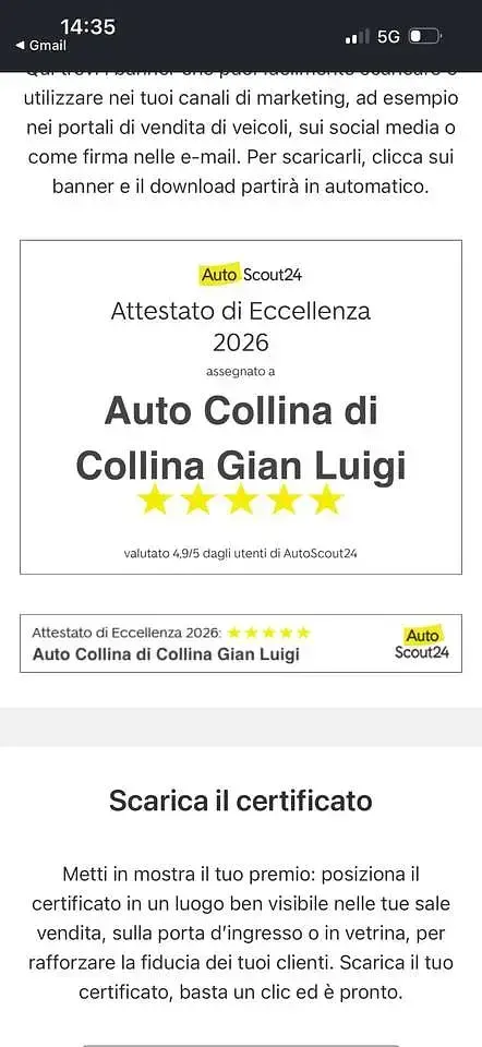 Usata Alfa Romeo Stelvio Super 160 CV (117 kW) 2023 Rosso SUV