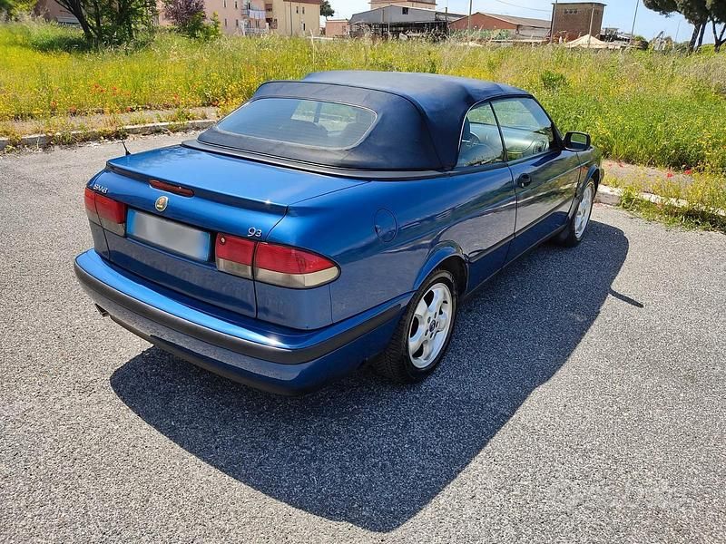 Usata Saab 9-3 Cabriolet 205 CV (150 kW) 2000 Blu Cabrio