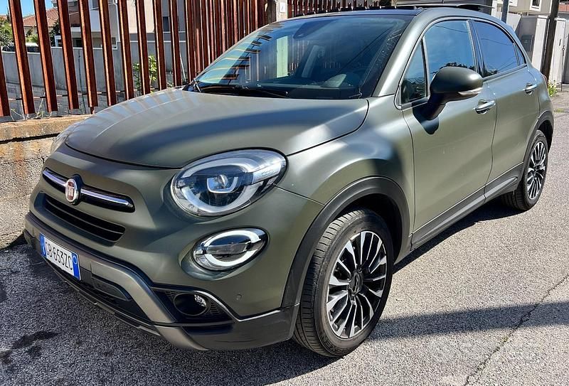 Usata Fiat 500X Cross 150 CV (110 kW) 2020 Verde SUV