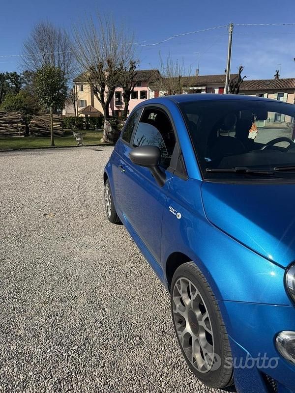 Usata Fiat 500 Sport 69 CV (50 kW) 2019 Blu Utilitaria