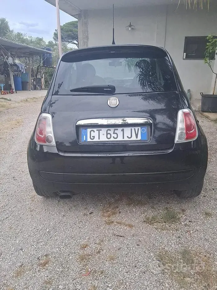 Usata Fiat 500 75 CV (55 kW) 2009 Nero Cabrio
