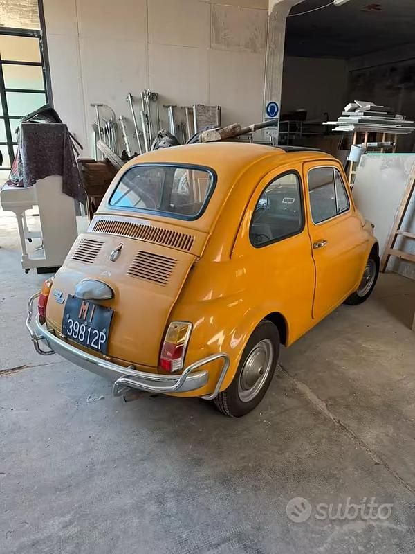 Usata Fiat 500 1960 Giallo Utilitaria