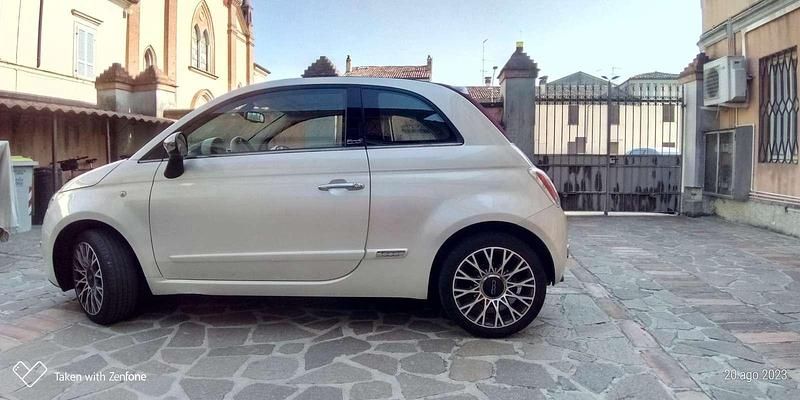 Usata Fiat 500C Lounge 101 CV (74 kW) 2013 Bianco Cabrio