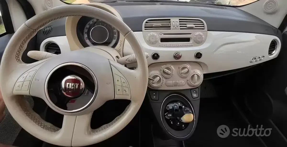 Usata Fiat 500 Lounge 69 CV (50 kW) 2013 Bianco Berlina