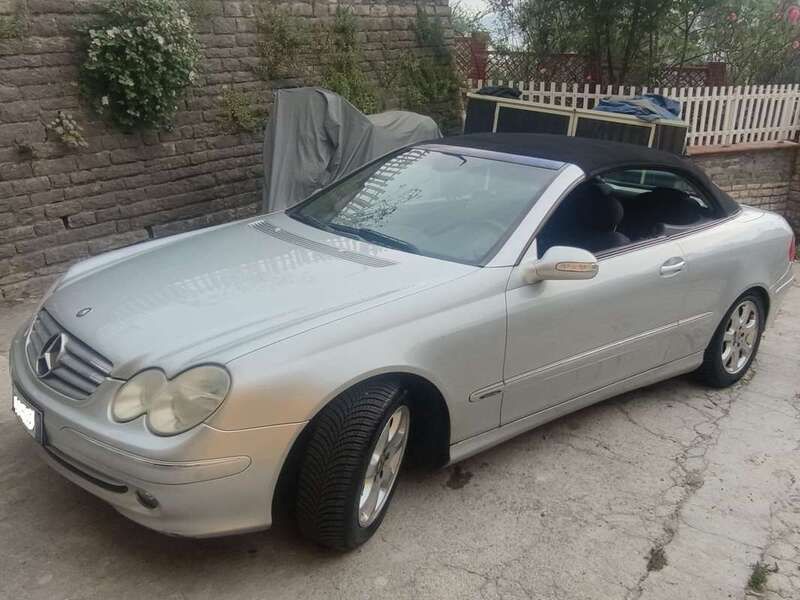 Argento Usata 2004 Mercedes CLK200 Elegance Cabrio | 8400 € (Super prezzo) - Immagine 1/4