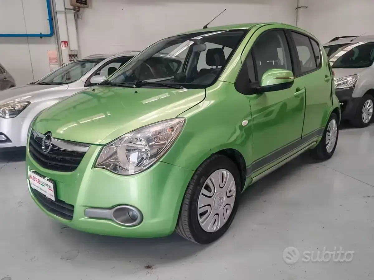 Usata Opel Agila Enjoy 86 CV (63 kW) 2008 Verde Utilitaria