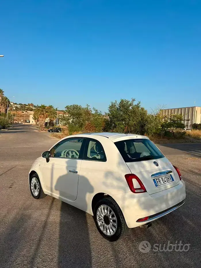 Usata Fiat 500 69 CV (50 kW) 2018 Bianco Berlina