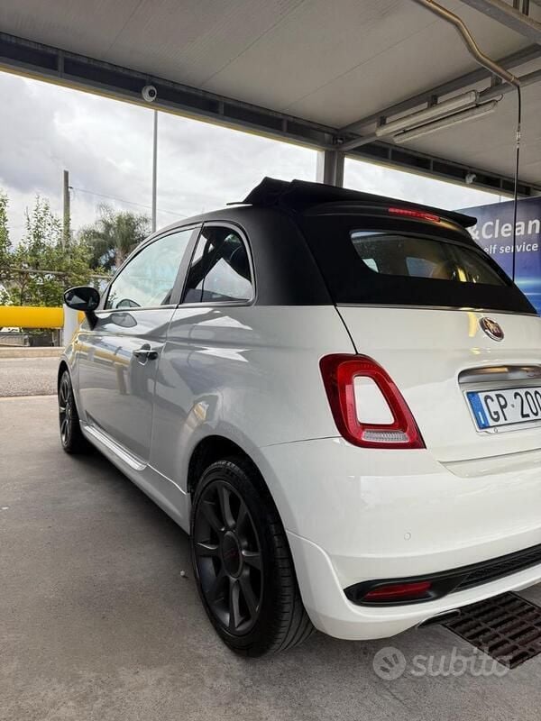 Usata Fiat 500S 95 CV (69 kW) 2017 Bianco Cabrio