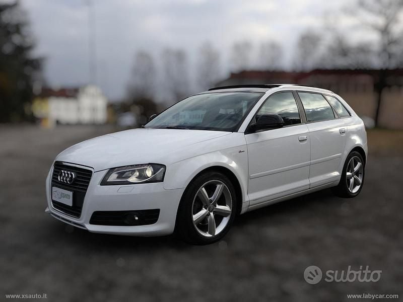 Usata Audi A3 Attraction 140 CV (102 kW) 2010 Bianco Utilitaria