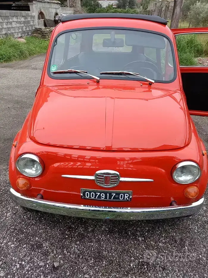 Usata Fiat 500 1970 Rosso Utilitaria