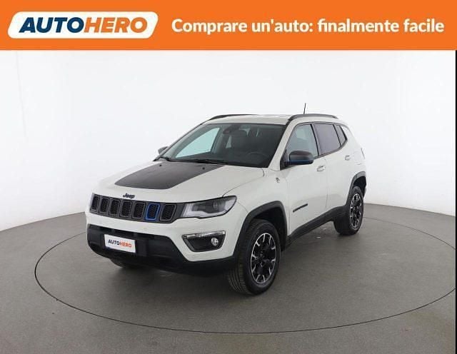 Bianco Usata 2021 Jeep Compass Trailhawk SUV | 21.499 € (Cara) - Immagine 1/2