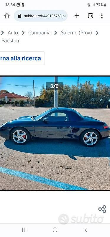 Usata Porsche Boxster 204 CV (150 kW) 1997 Blu Cabrio