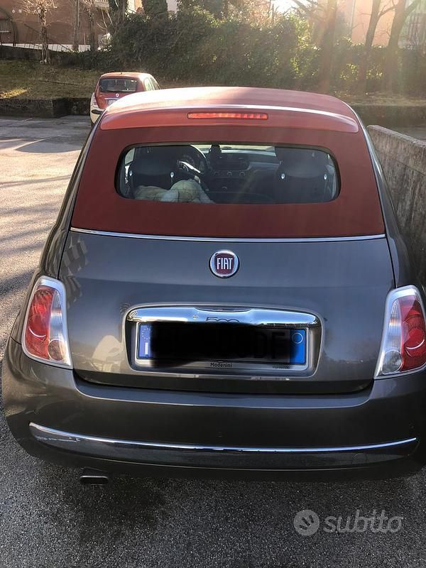 Usata Fiat 500C 69 CV (50 kW) 2015 Grigio Cabrio