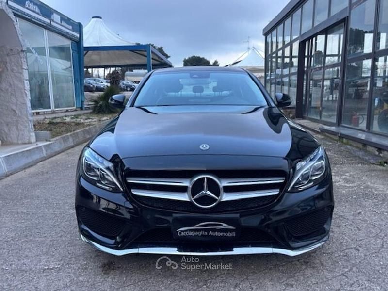 Usata Mercedes C220 Premium 171 CV (125 kW) 2017 Nero Berlina
