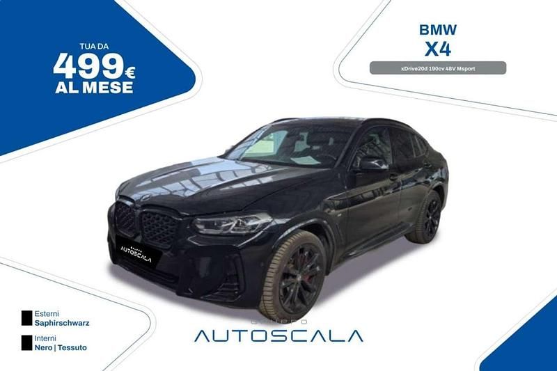 Usata BMW X4 M Sport 190 CV (139 kW) 2024 Saphirschwarz metallizzato SUV