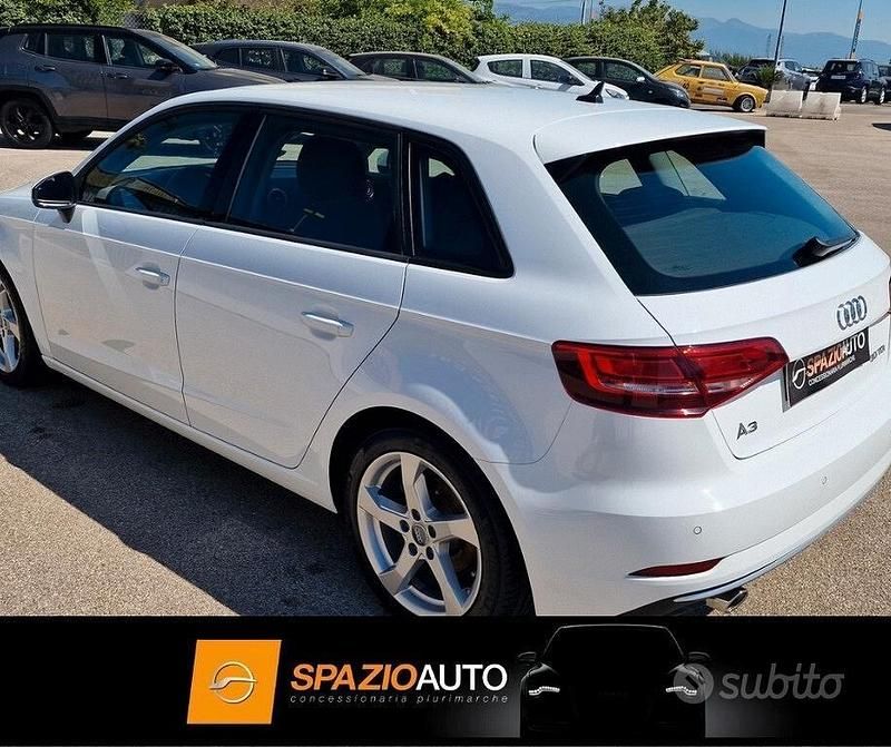 Usata Audi A3 Sport 116 CV (85 kW) 2018 Bianco Berlina