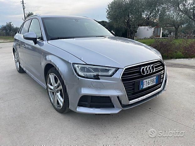 Usata Audi A3 S-Line 150 CV (110 kW) 2019 Grigio Berlina