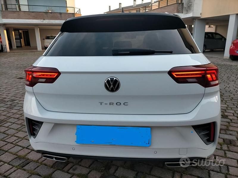 Usata VW T-Roc R-line 110 CV (80 kW) 2022 Bianco SUV