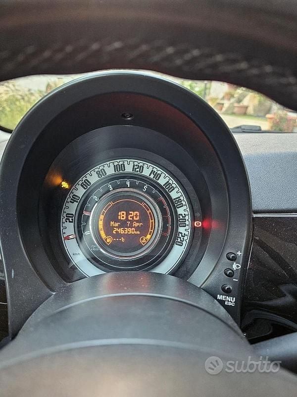 Usata Fiat 500 69 CV (50 kW) 2009 Nero Cabrio