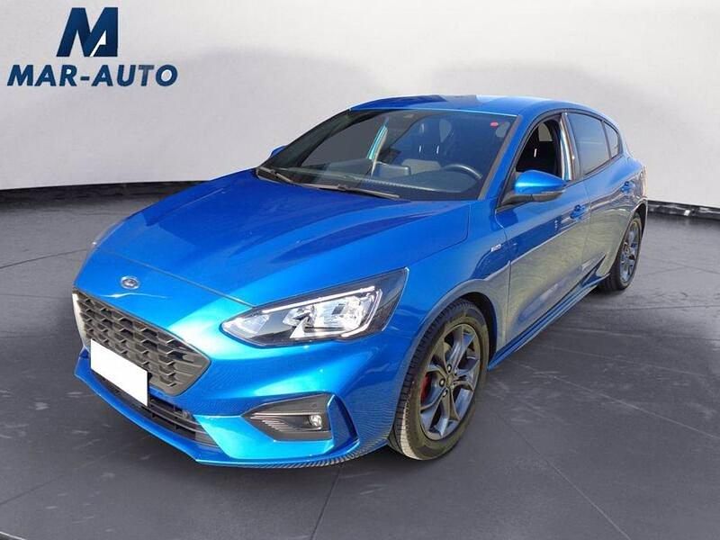 Blu/azzurro Usata 2021 Ford Focus ST-Line X Tre volumi | 19.990 € (Buon prezzo) - Immagine 1/4