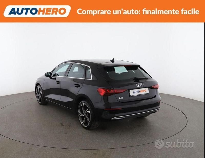 Usata Audi A3 Advanced 150 CV (110 kW) 2022 Nero Berlina