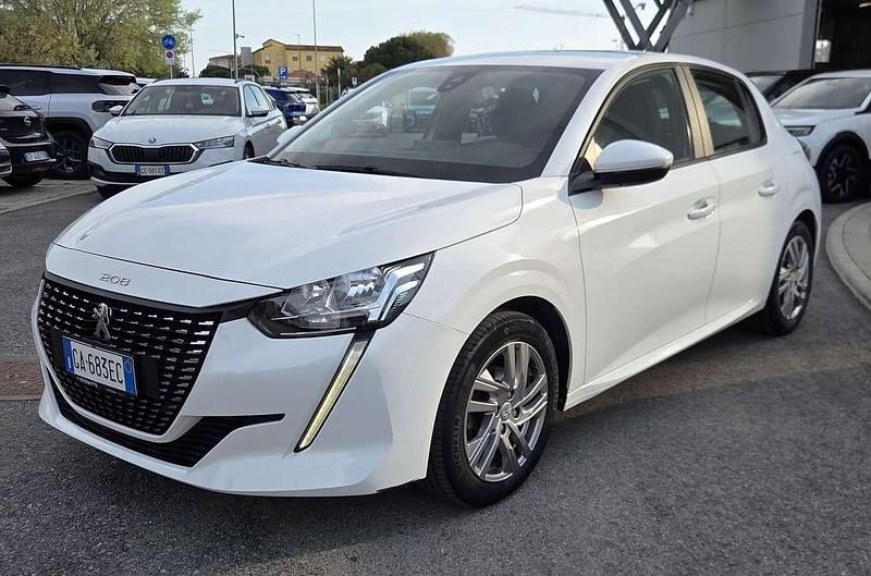 Usata Peugeot 208 Active 75 CV (55 kW) 2020 Bianco Utilitaria