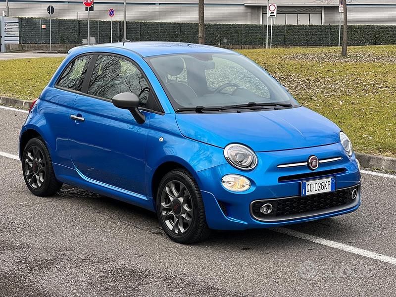 Blu Usata 2020 Fiat 500 Tre volumi | 11.500 € (Buon prezzo) - Immagine 1/4