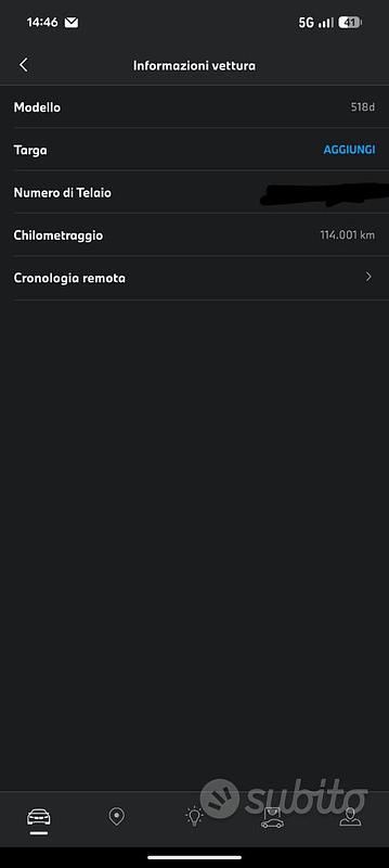 Usata BMW 518 2019 Nero Berlina