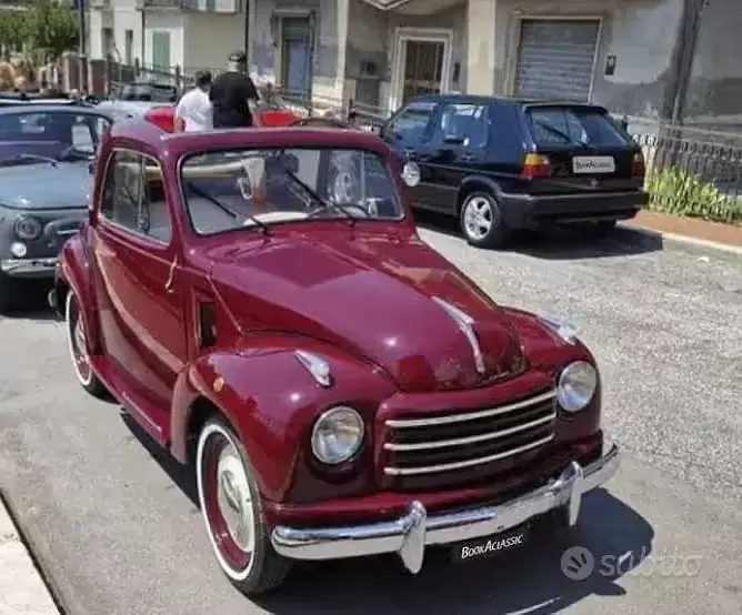 Usata Fiat Topolino 1950 Rosso Utilitaria