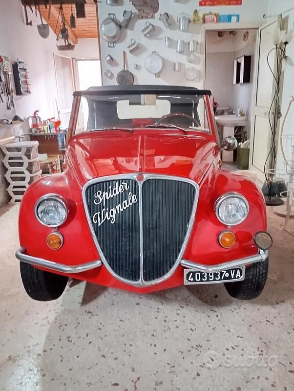 Rosso Usata 1960 Fiat 500 Cabrio | 25.000 € - Immagine 1/4