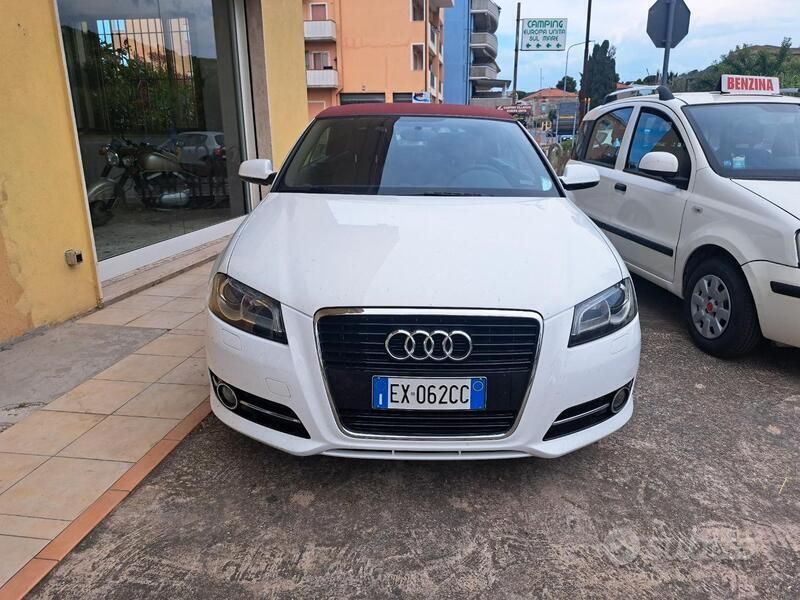 Bianco Usata 2013 Audi A3 Cabriolet Ambition Cabrio | 12.500 € (Buon prezzo) - Immagine 1/4