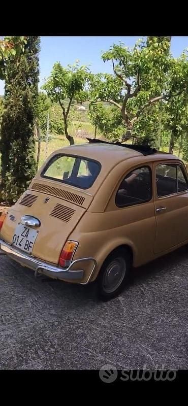 Usata Fiat 500 1960 Giallo Cabrio