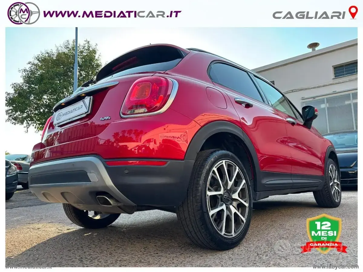 Usata Fiat 500X 140 CV (102 kW) 2015 Rosso SUV
